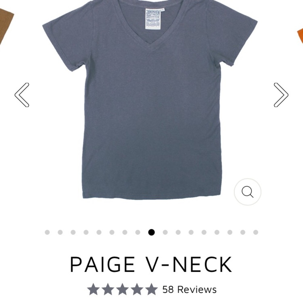 Jungmaven Paige V-neck in Diesel Gray